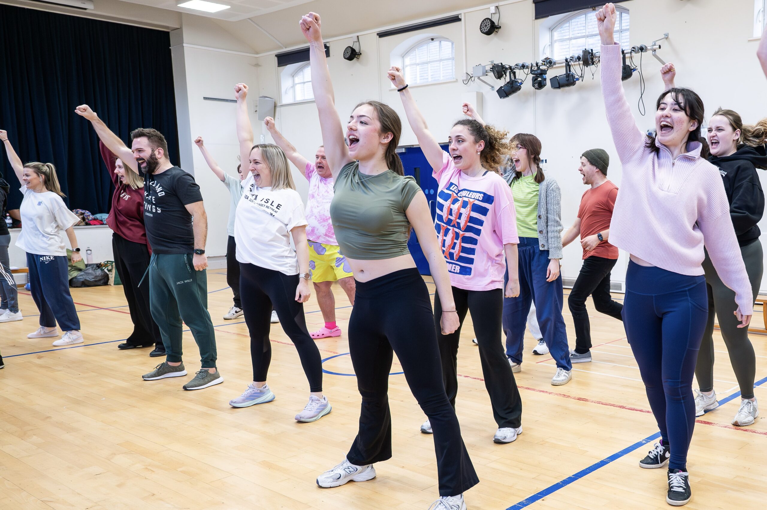 St Albans Musical Theatre Company rehearsing The SpongeBob Musical.