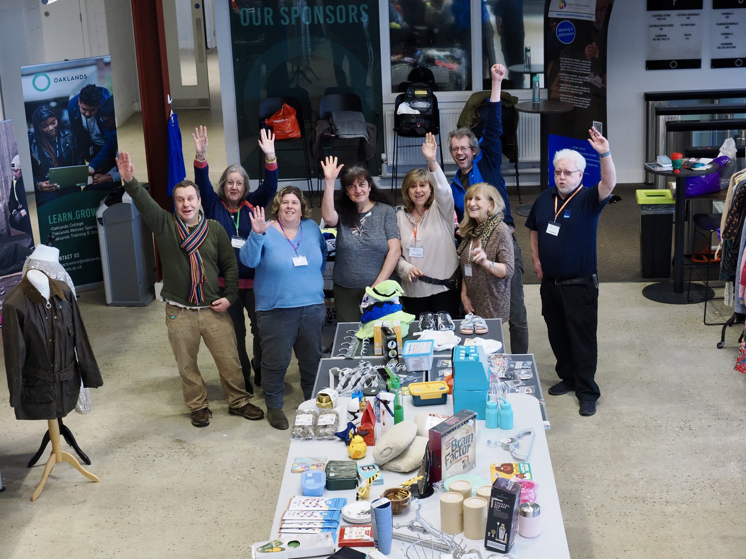 Oaklands College charity pop-up shop. Photo: John Andrews
