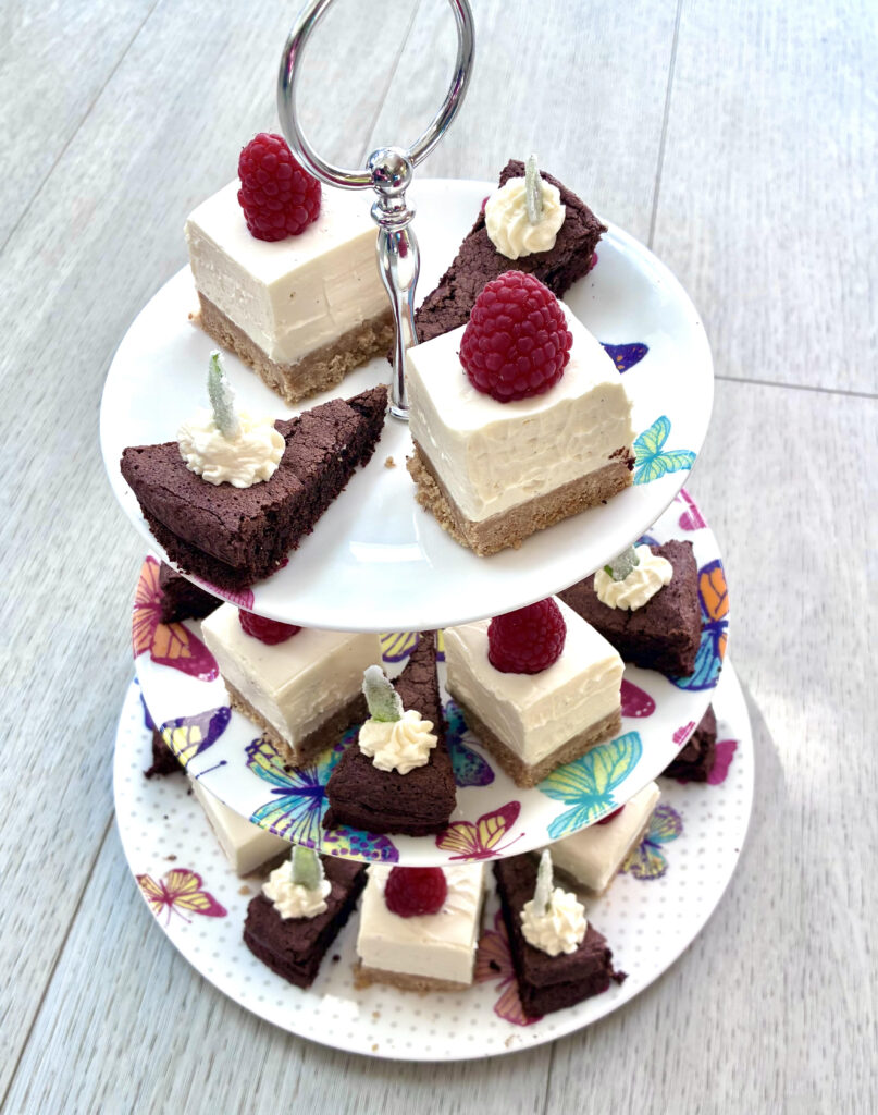 Afternoon tea choc torte & cheesecake