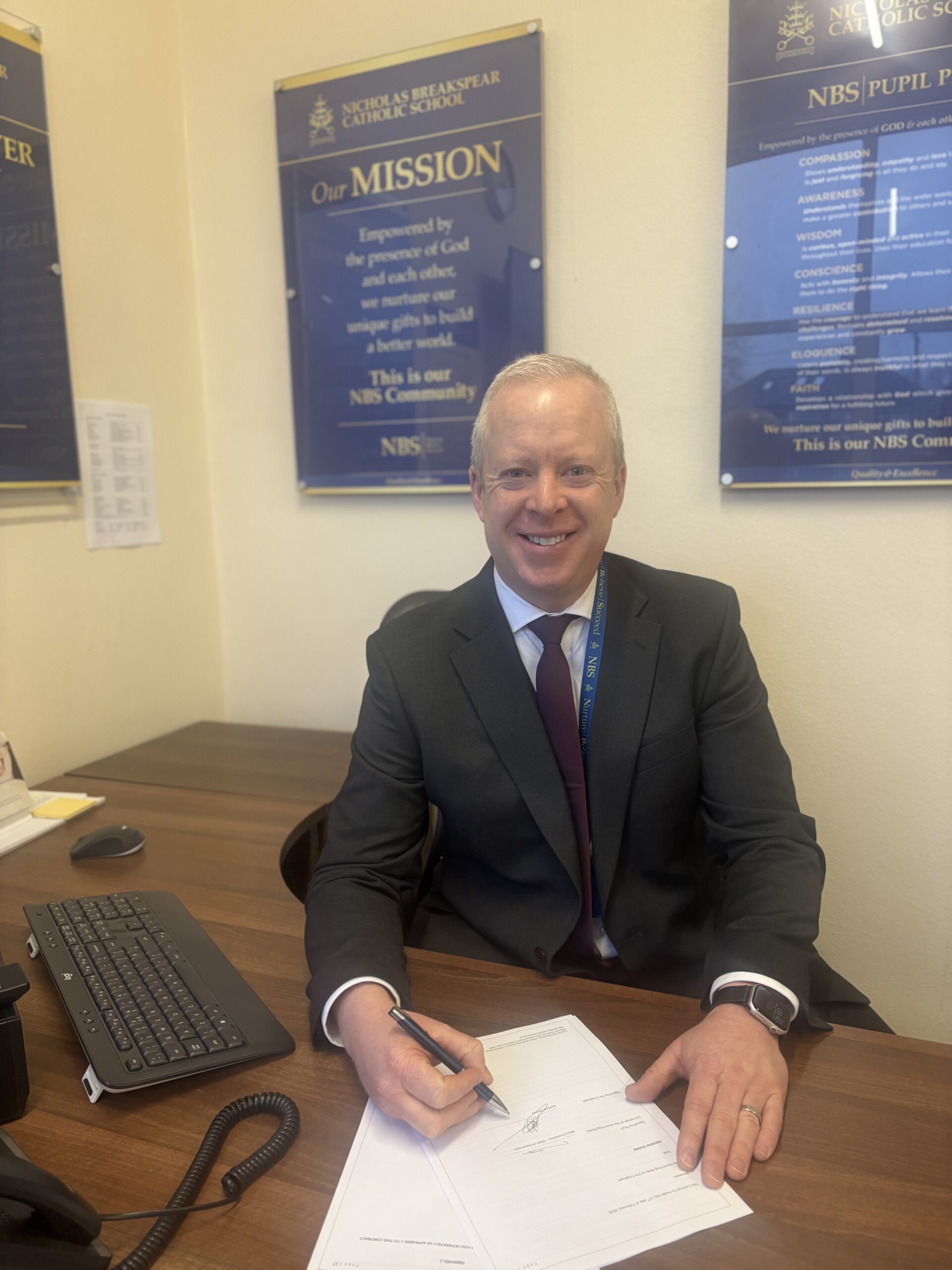New Nicholas Breakspear headteacher Andrew Dunne
