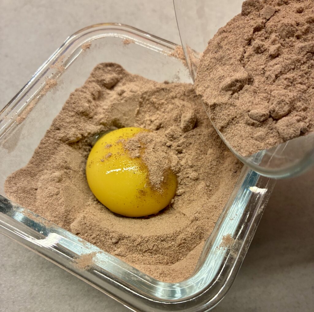 Egg yolk cured in black salt