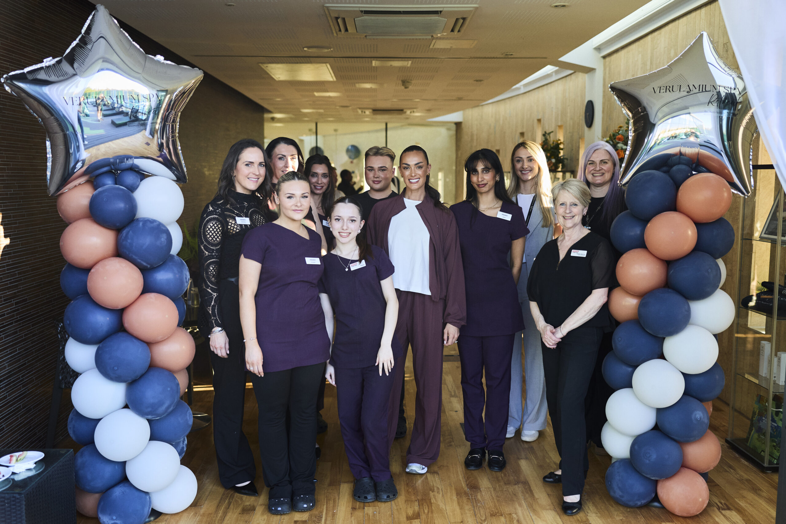 Ella Mae Rayber with spa colleagues