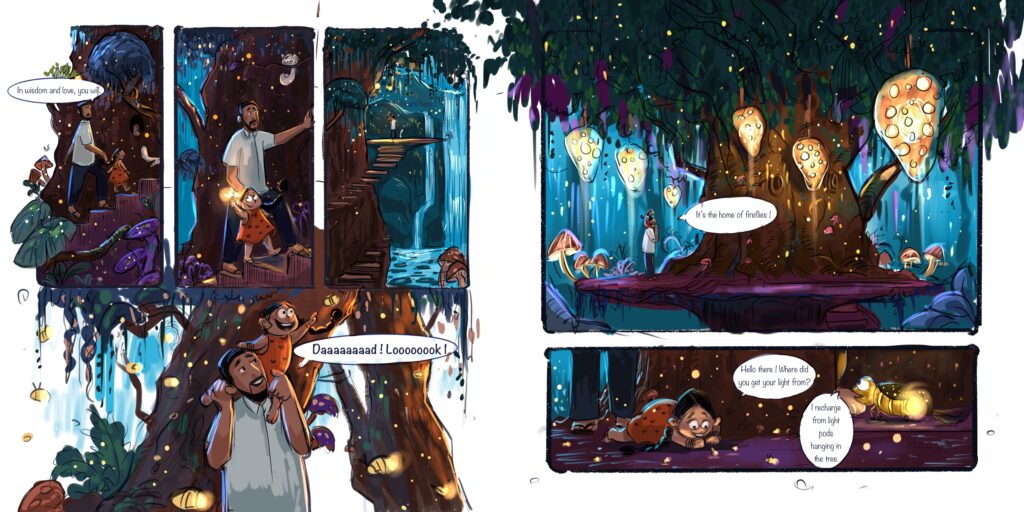 Pages from Soul Blanket, Fathima’s unpublished book honouring the life she shared with her father, which became a catharsis when it came to dealing with the grief from losing him.