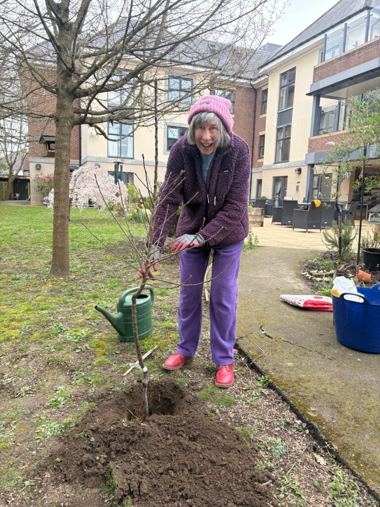 Jean Kelly digging