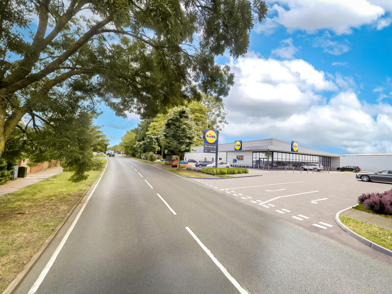 An artist's impression of the new Lidl store.