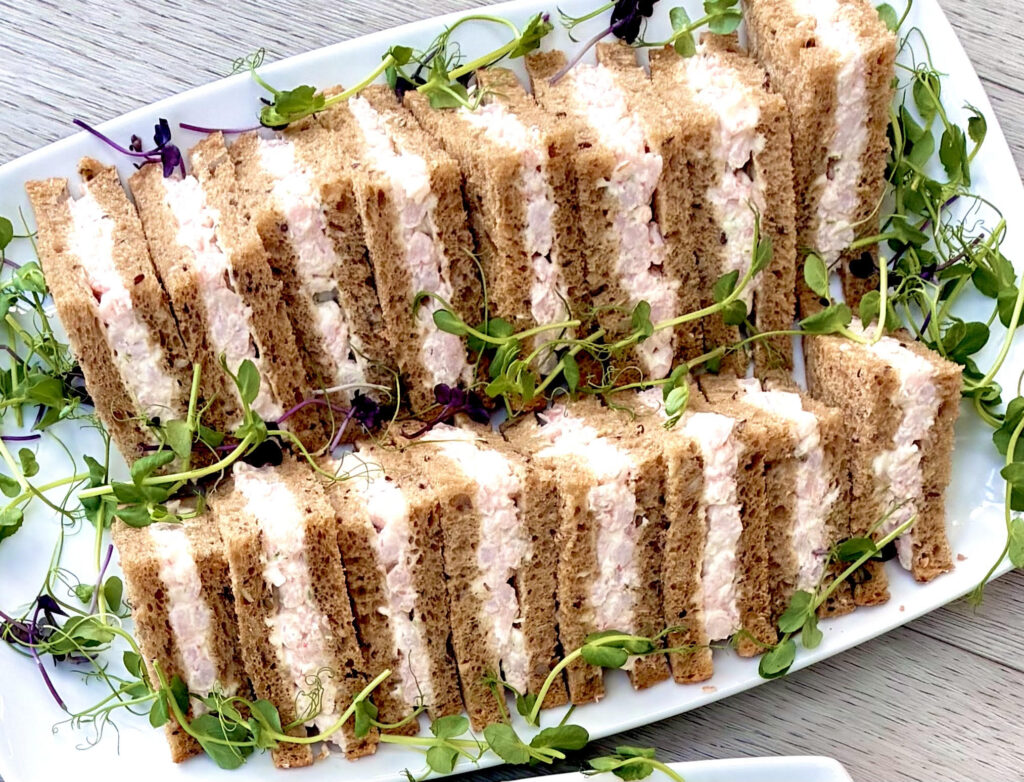 Prawn and lime mayo sandwiches