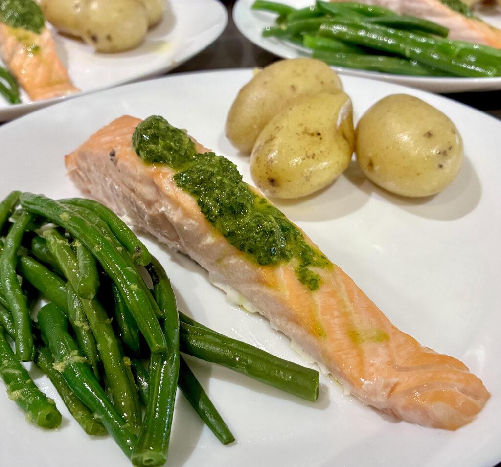 Salmon with gremolata