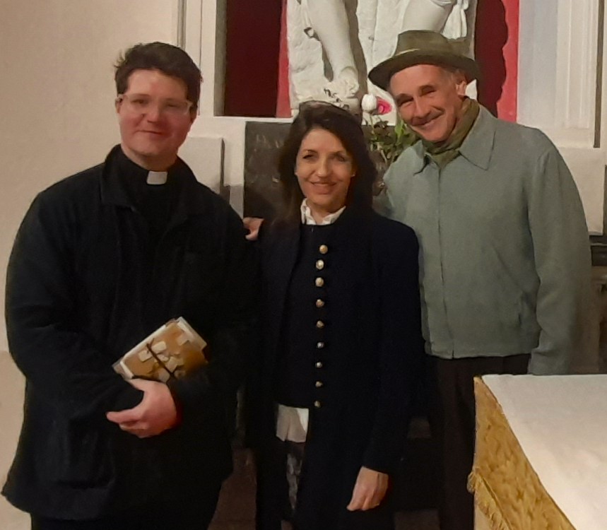 Reverend Jonathan Lloyd, Annie Brewster and Sir Mark Rylance
