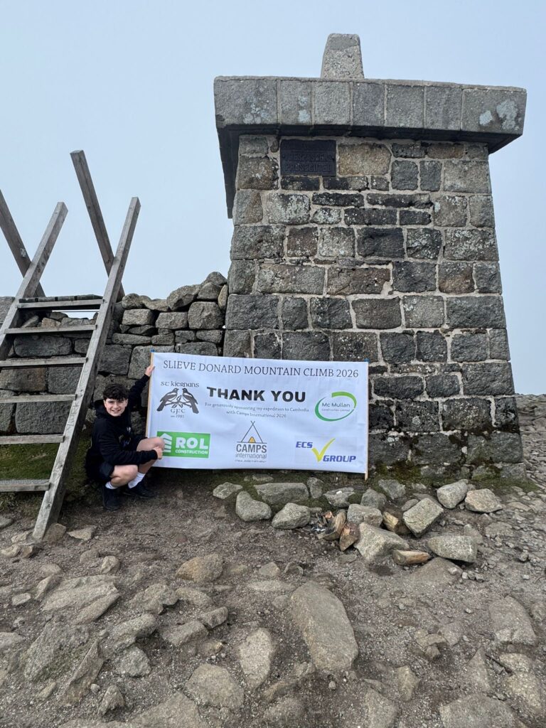 Aaron Holland climbed Slieve Donard in Northern Ireland