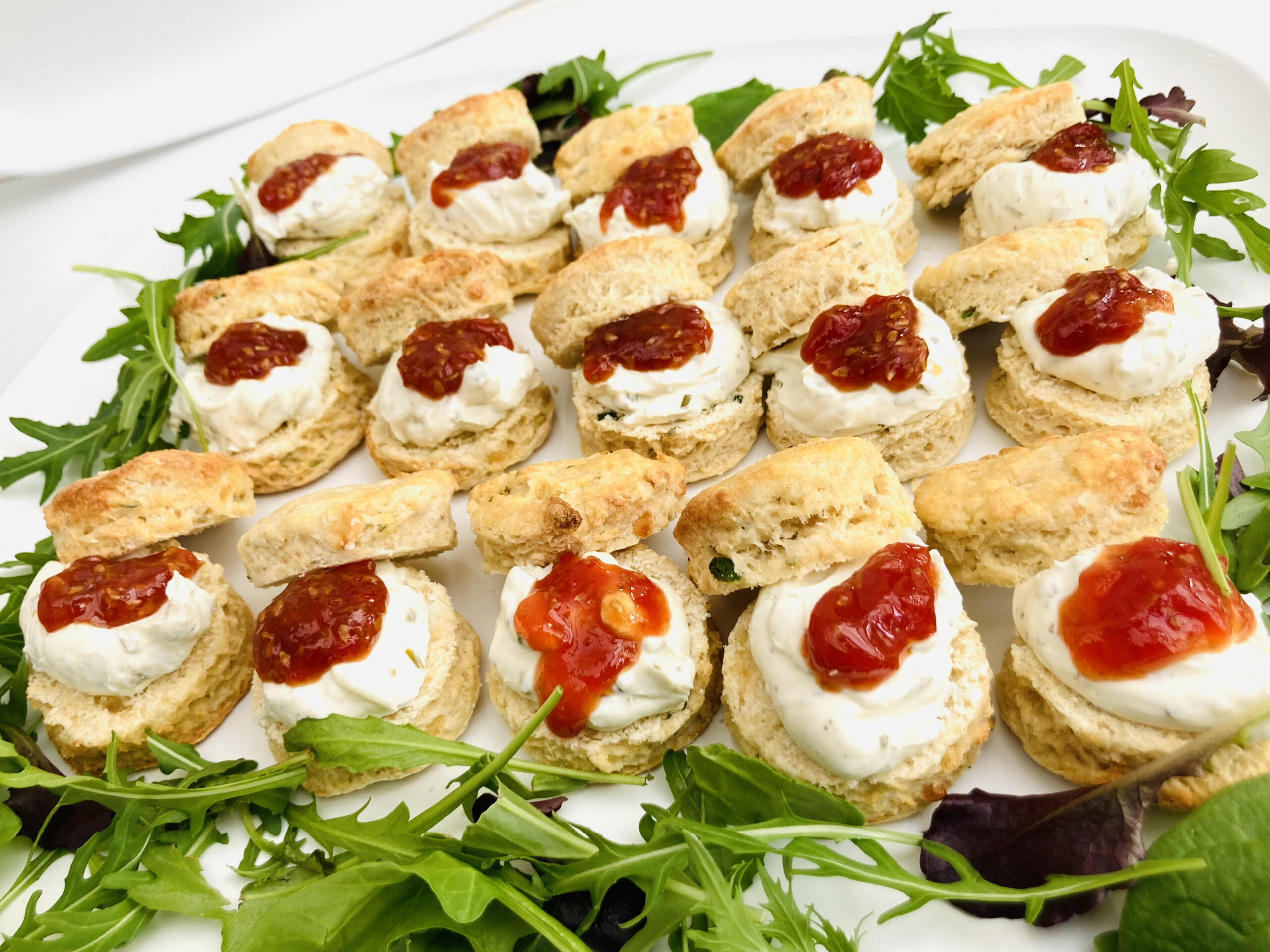 Tomato jam savoury cheese scones