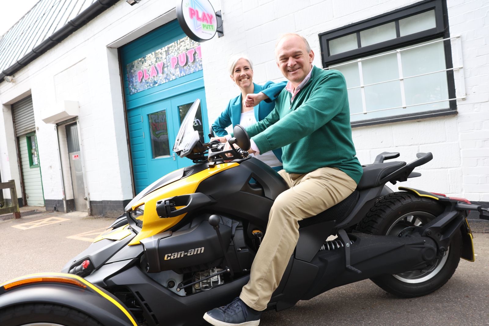 Sir Ed Davey visits St Albans MP Daisy Cooper and local businesses in the city. Photo: Toby Shepheard