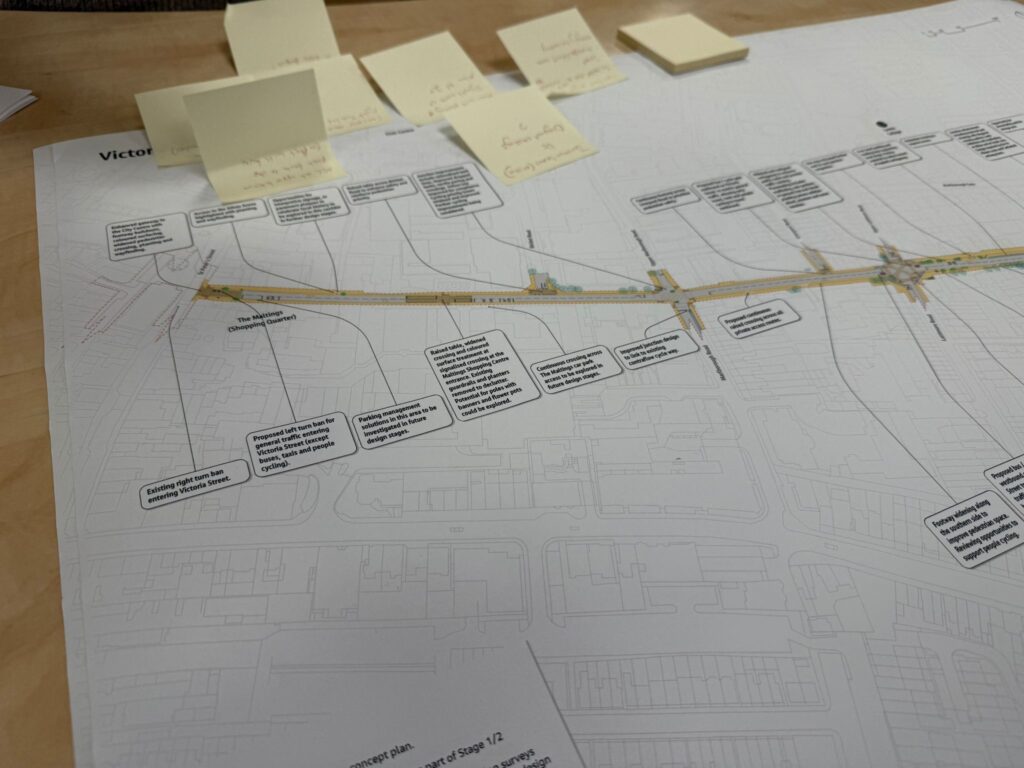 Plans for redeveloping Victoria Street.