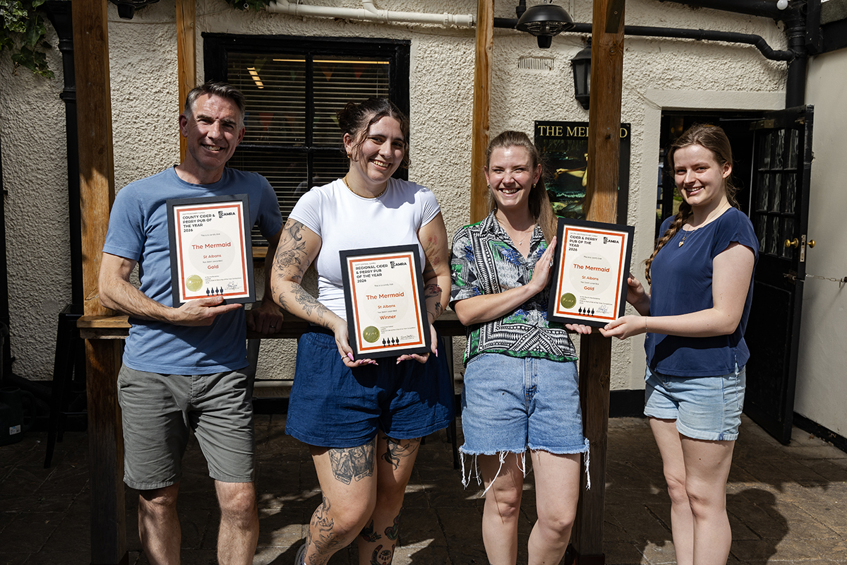 The Mermaid team received a host of CAMRA Real Cider and Perry Awards.