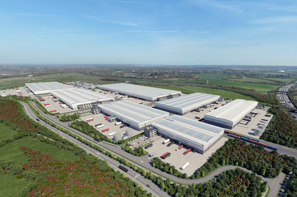 CGI image of the SEGRO Logistics Park at Park Street