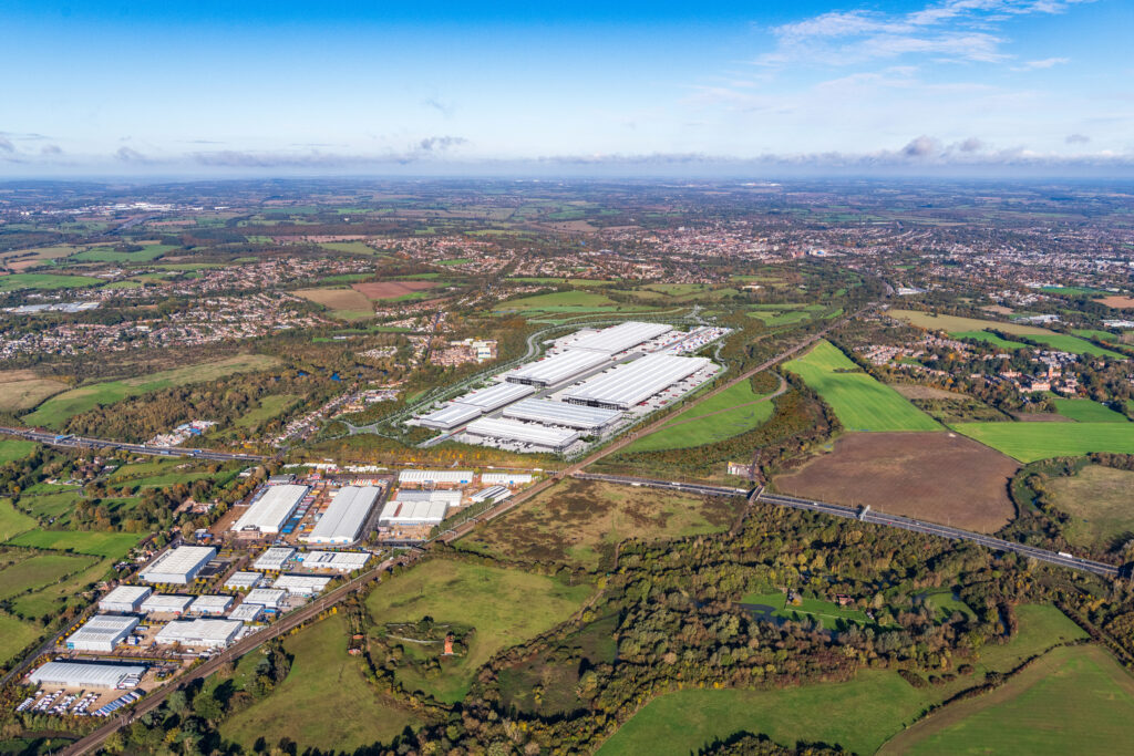 CGI image of the SEGRO Logistics Park at Park Street