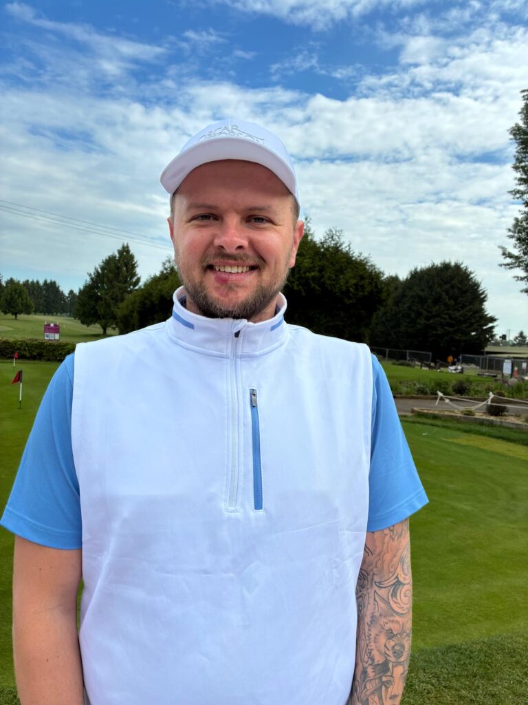 Professional golfer in training Ben Swain