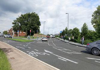 CGI image of the road layout around the SEGRO Logistics Park