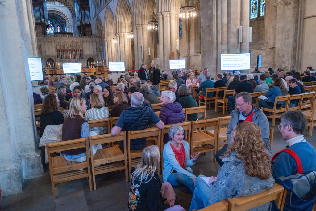 The People's Emergency Briefing screening event at St Albans Cathedral