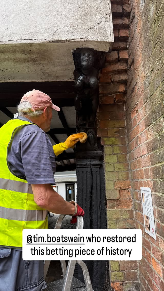 Tim Boatswain carrying out some guerilla cleaning