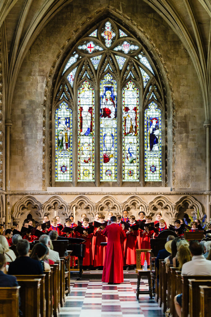 The choristers' recital in the Lady Chapel