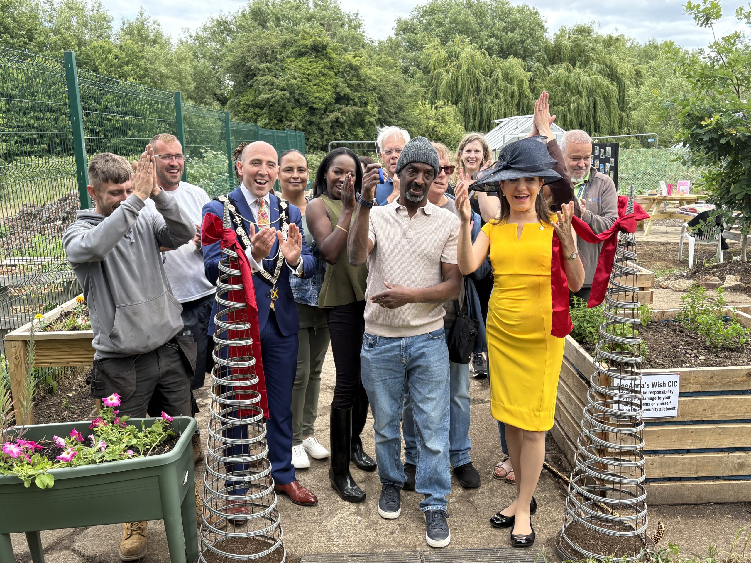 The opening of Sopwell Inclusive Community Allotment.