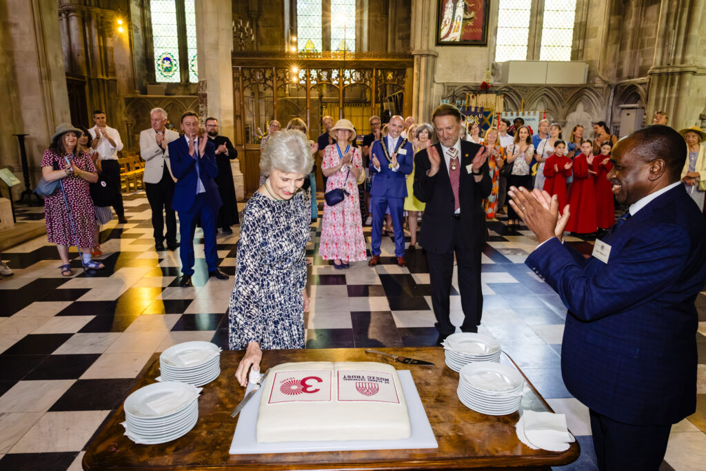 The Duchess of Gloucester with Lionel Wallace
