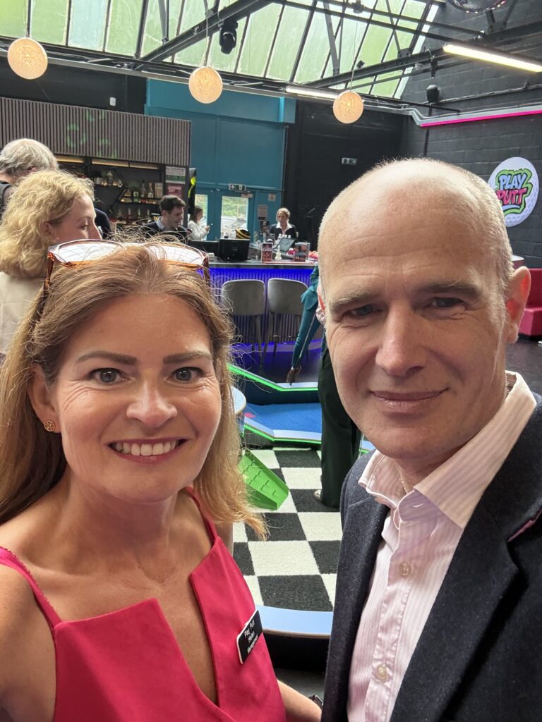 Helen Whittington and husband Mark.