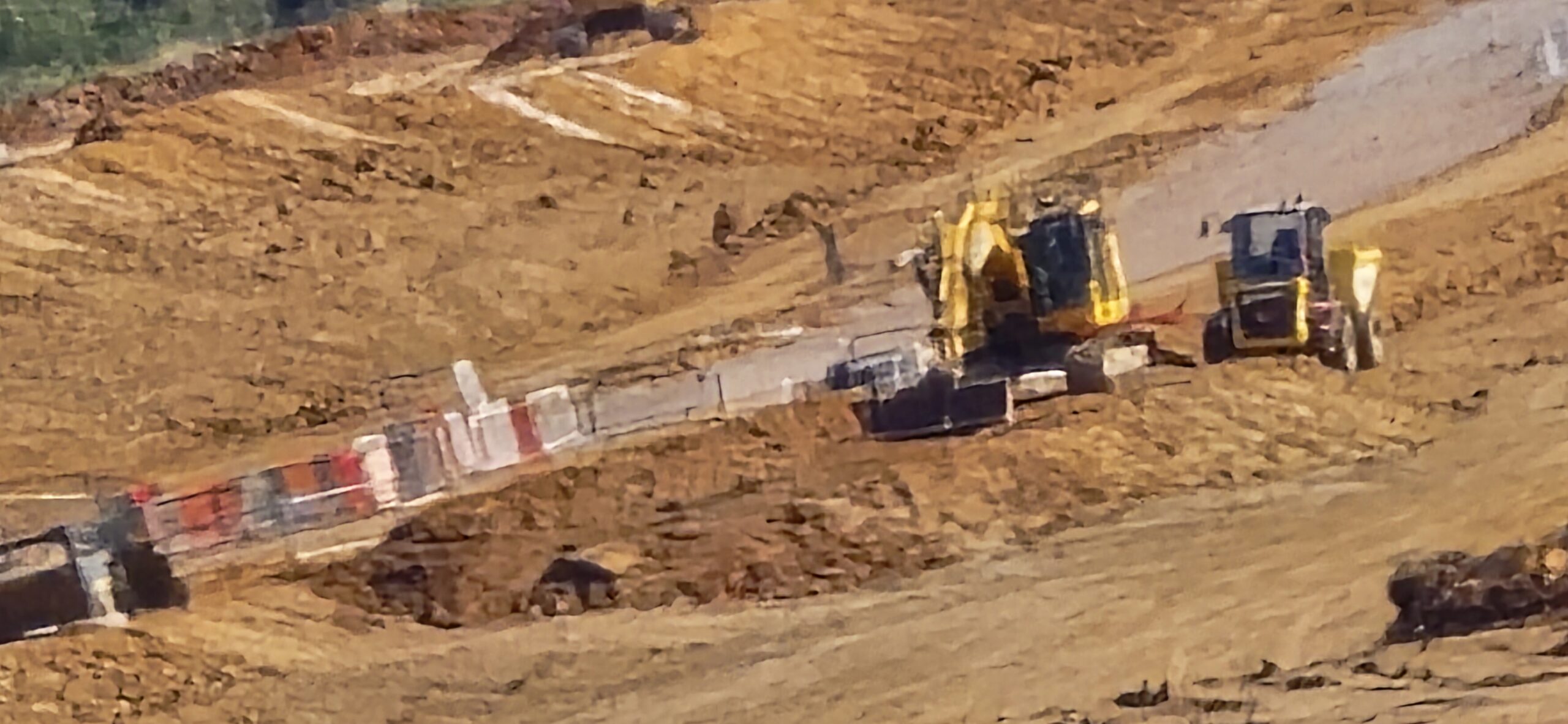 Works on the Park Street rail freight site.