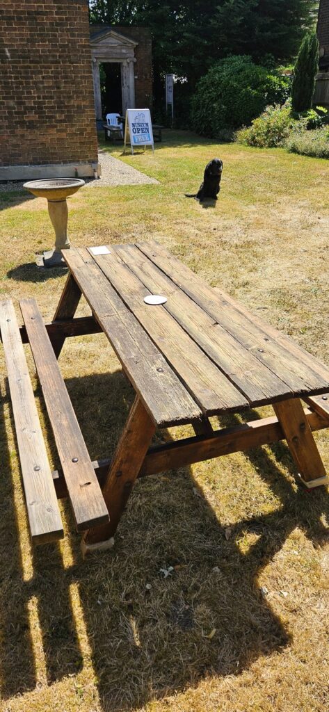 Sticky Joe's bench at Redbourn Village Museum