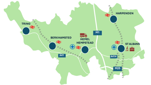 The new West Herts unitary authority
