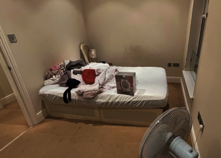 A screenshot from the Panorama episode - There's a Gangster in my Flat