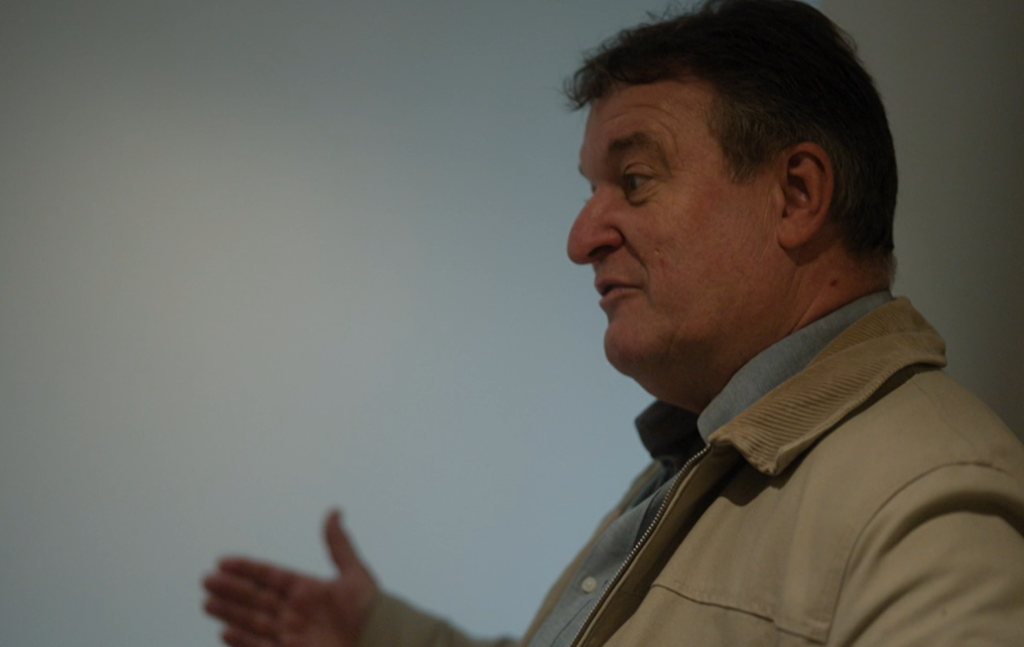 Cragi Shepheard in a screenshot from the Panorama episode - There's a Gangster in my Flat