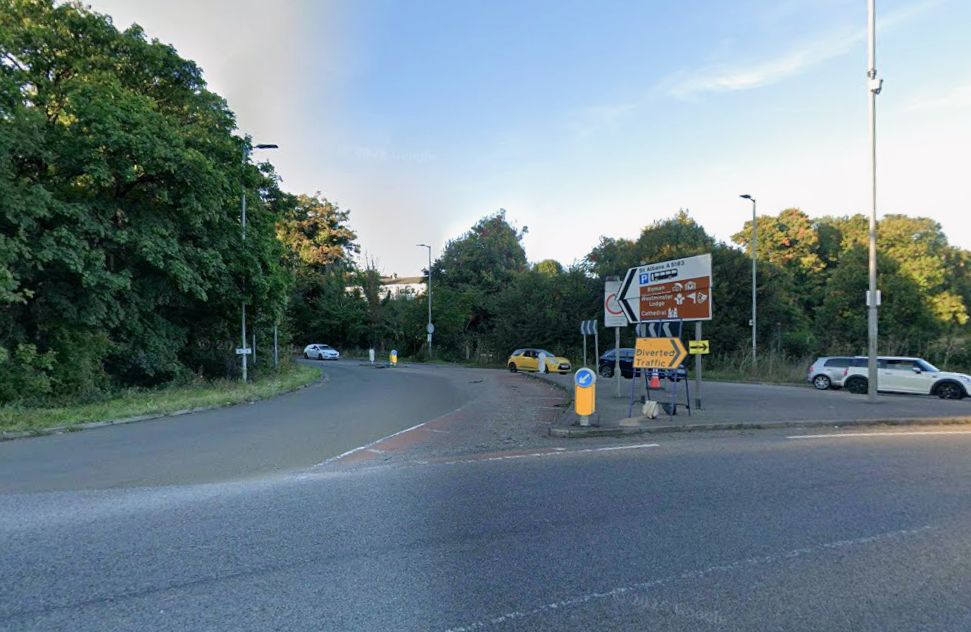 This route into St Albans will be closed for four to five weeks. Photo: Google