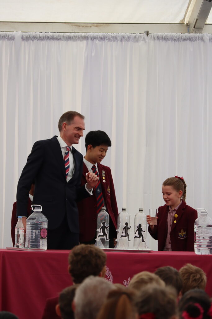 Christian Pritchard performs the magic trick