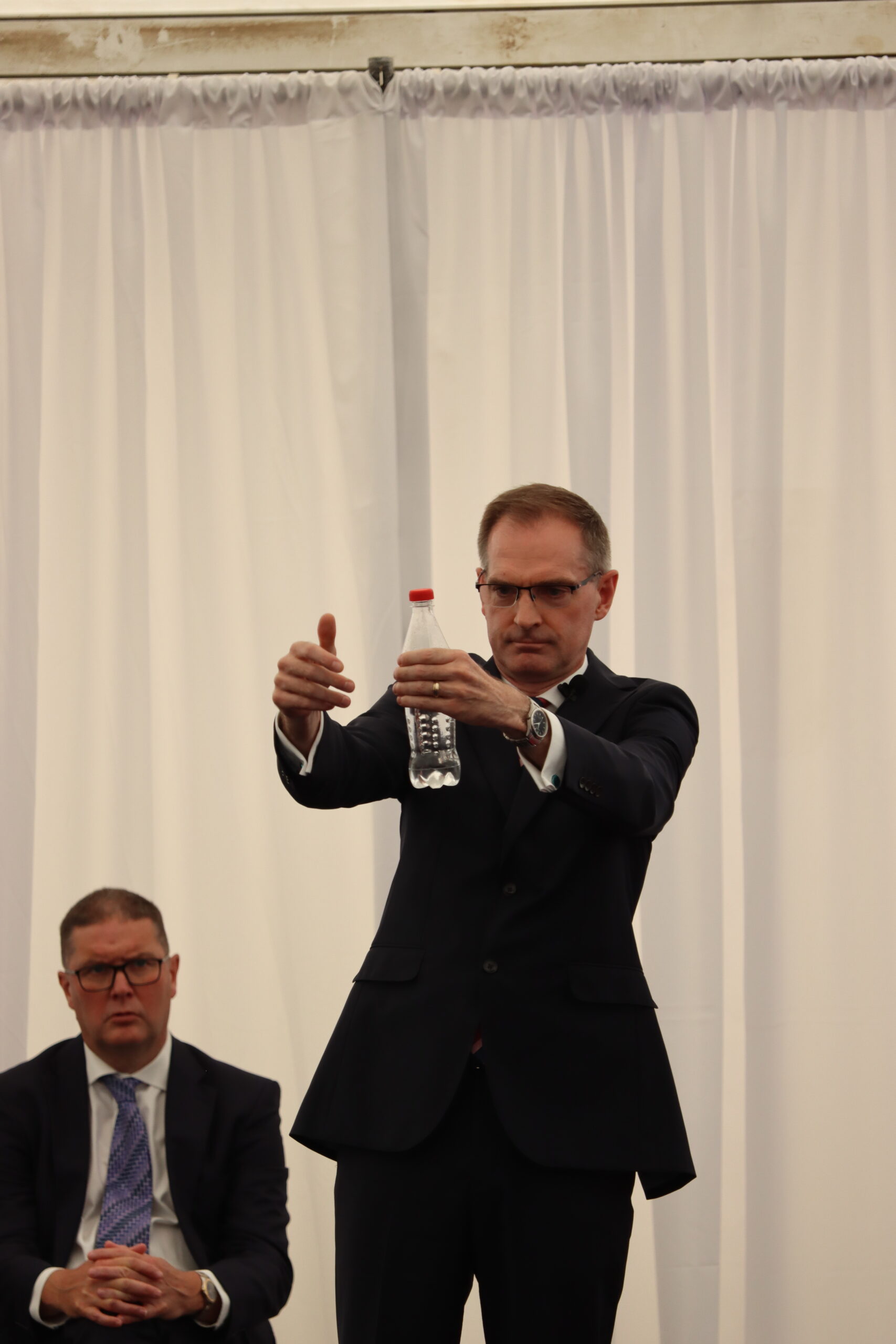 Christian Pritchard performs the magic trick