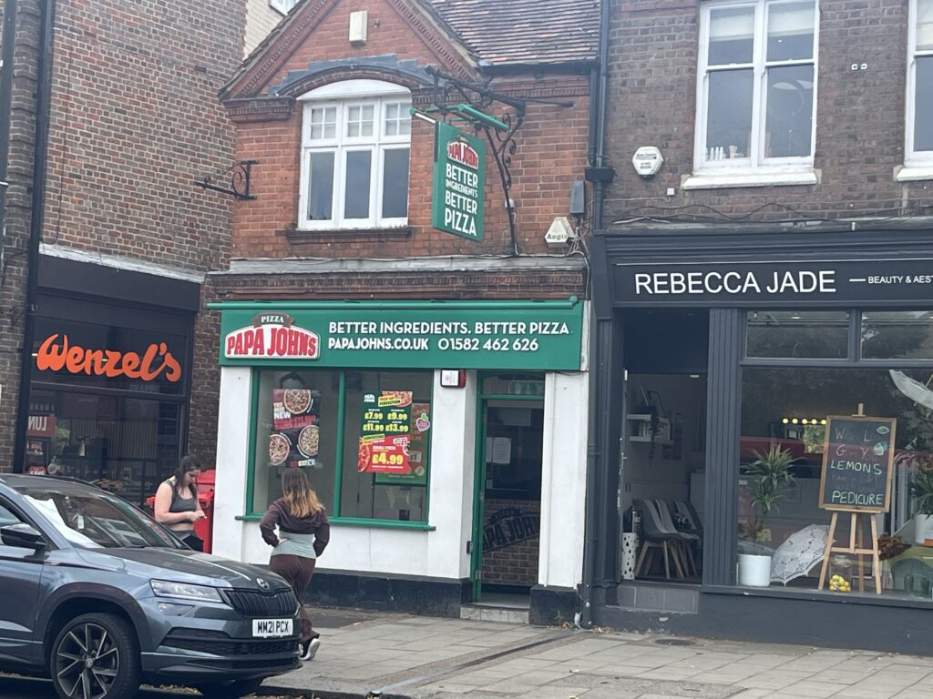 Papa John's was once The White Lion pub.
