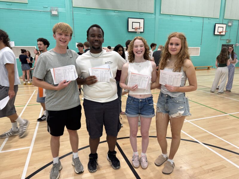 A level results day at Sandringham School