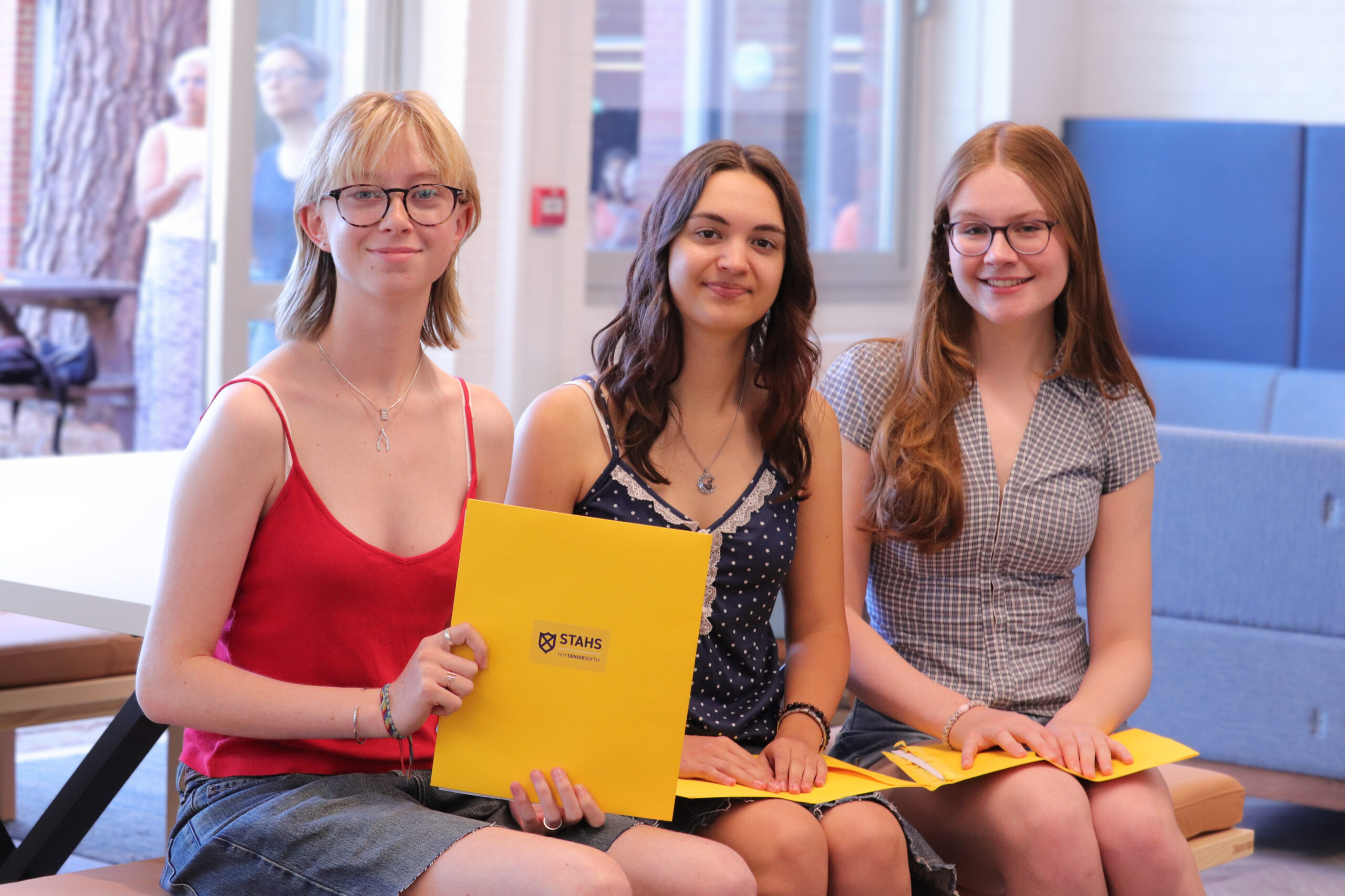 A level results day at STAHS.