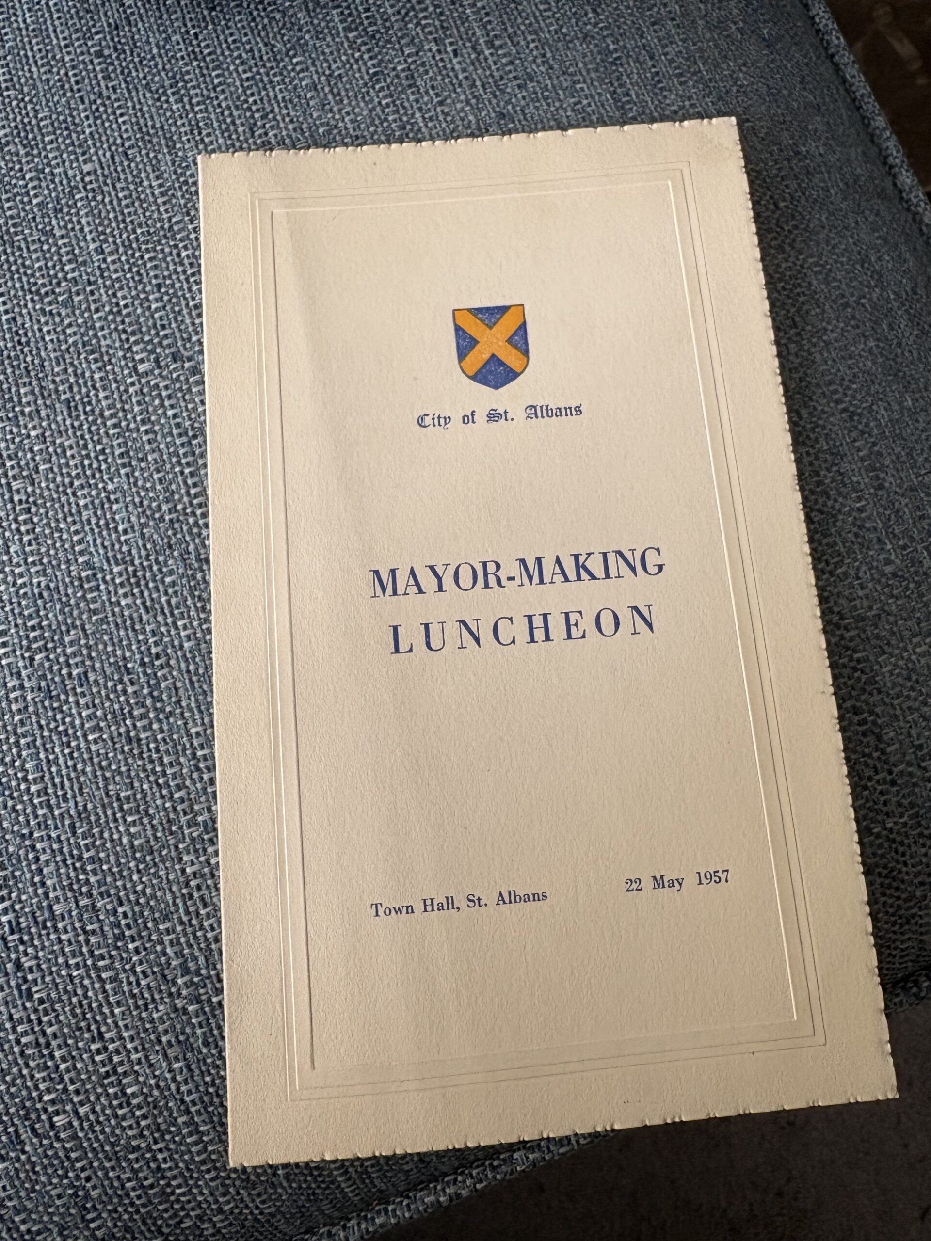 Special bound volume returned to family of former St Albans Mayor
