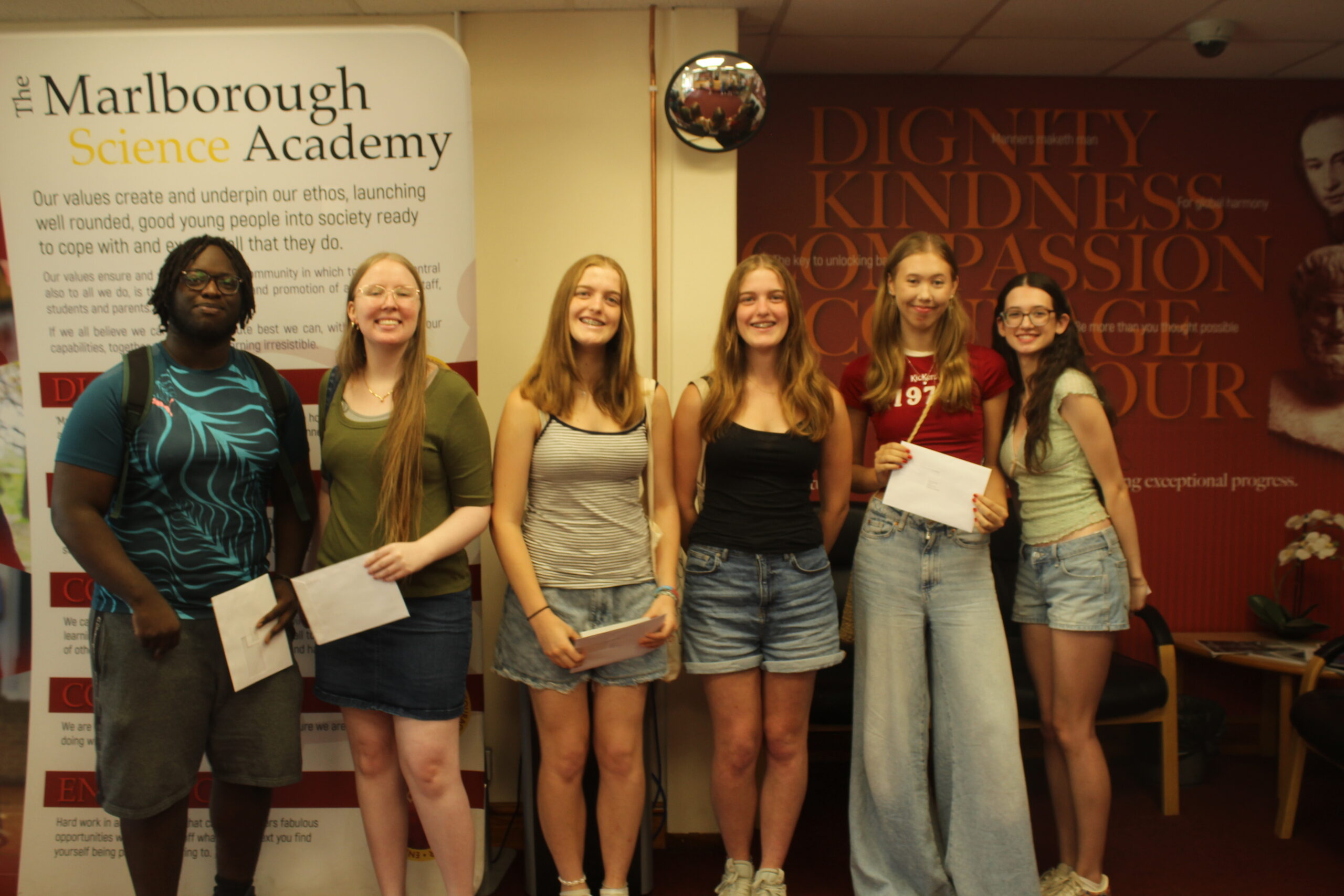 A level results day at The Marlborough Science Academy