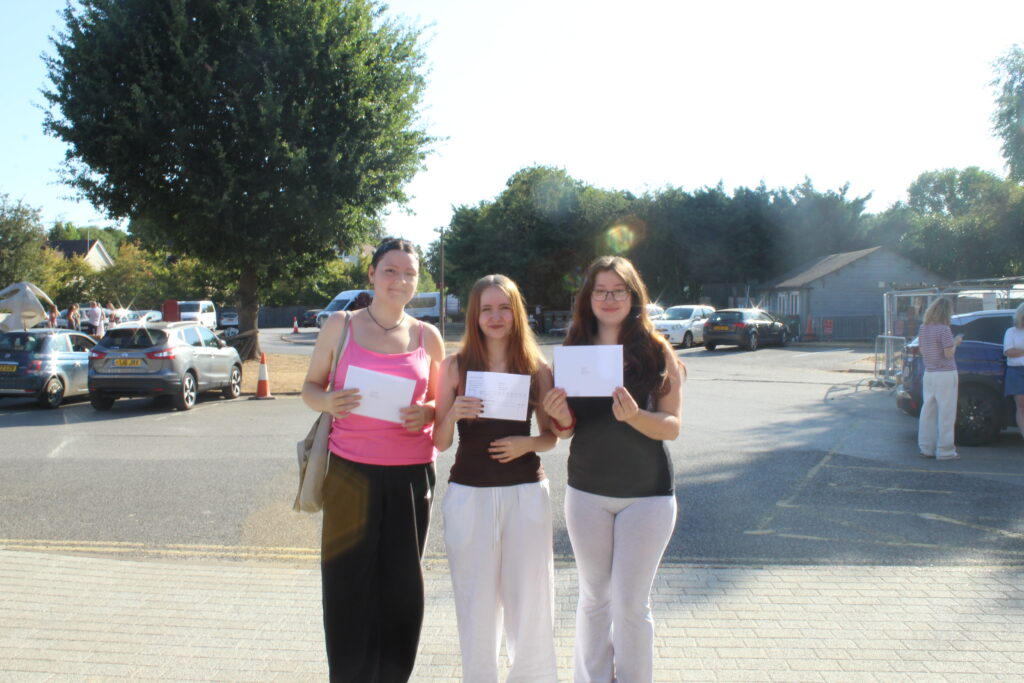 A level results day at The Marlborough Science Academy