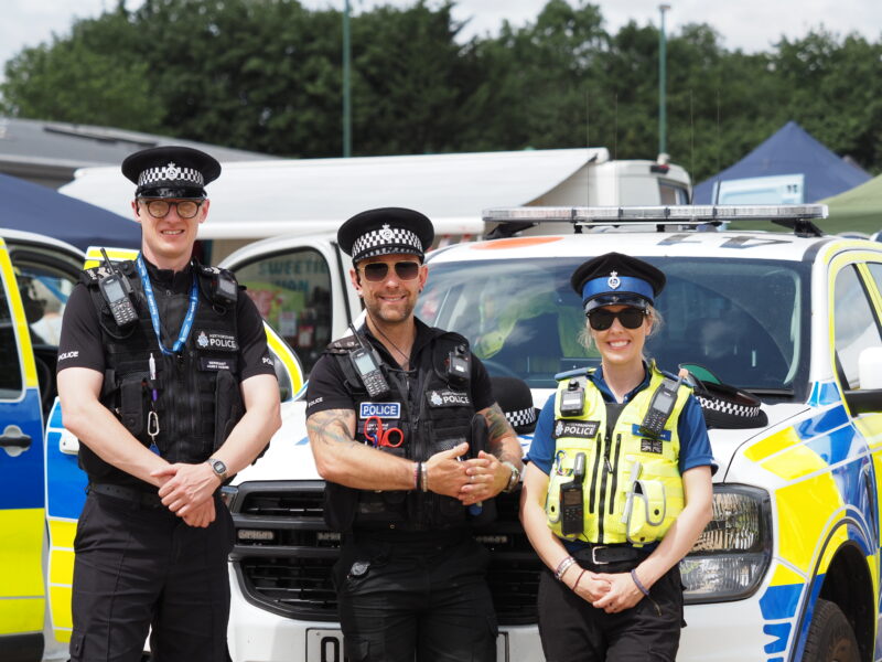 St Albans Neighbourhood Policing Team at the Cottonmill Gathering. Photo: John Andrews