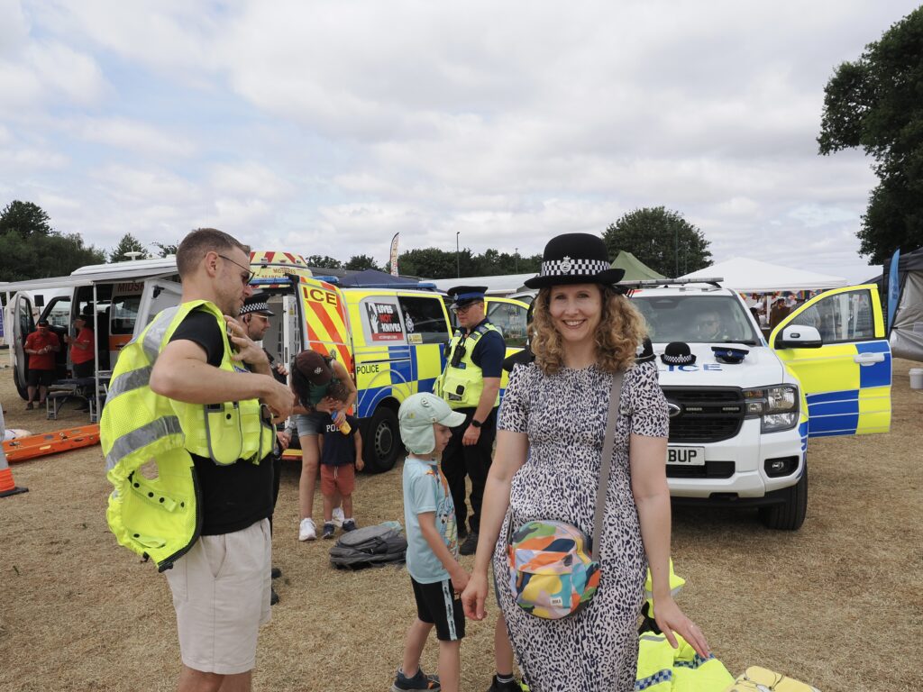 St Albans Neighbourhood Policing Team at the Cottonmill Gathering. Photo: John Andrews