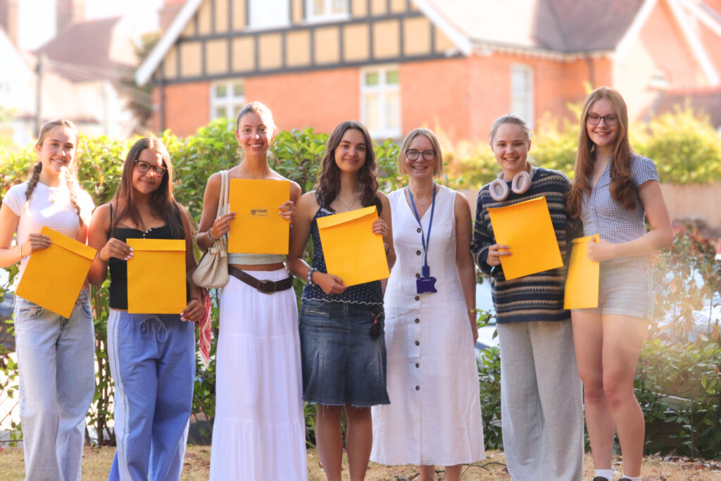 A level results day at STAHS.