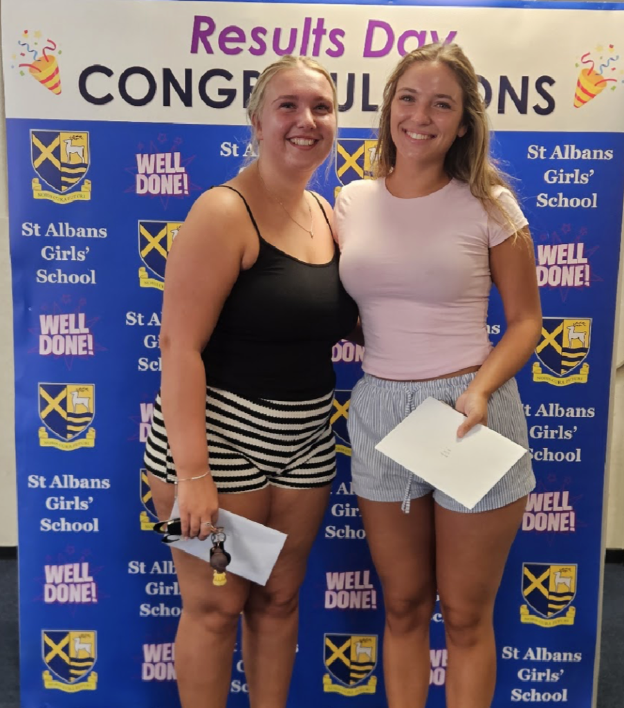 A level results day at St Albans Girls' School