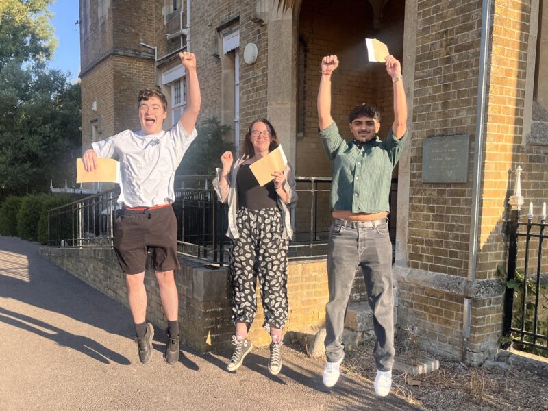 Results day at Oaklands College