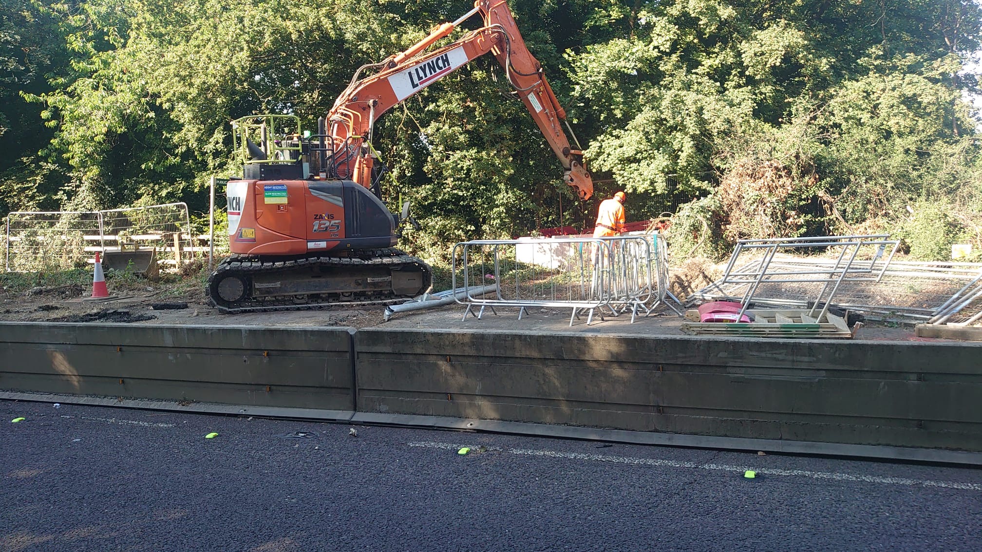 Park Street roundabout works.