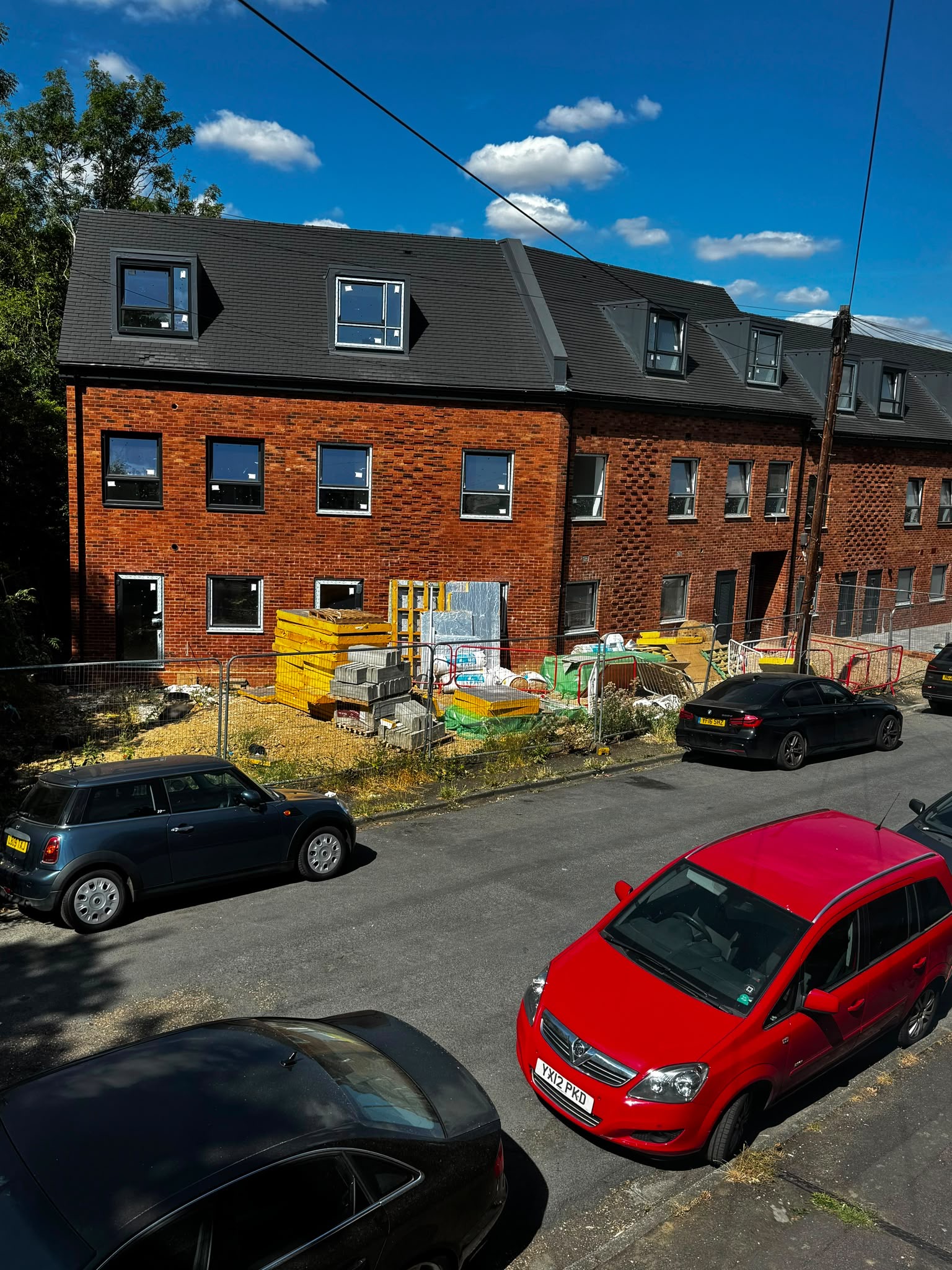 Some of the parking spaces which are set to disappear in Burleigh Road.