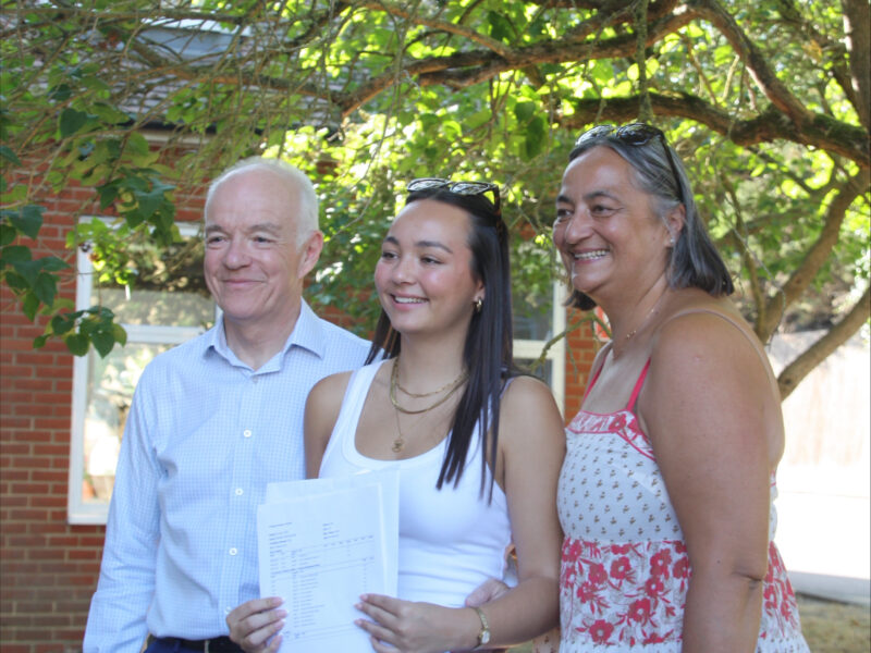 A level results day at St Columba's College