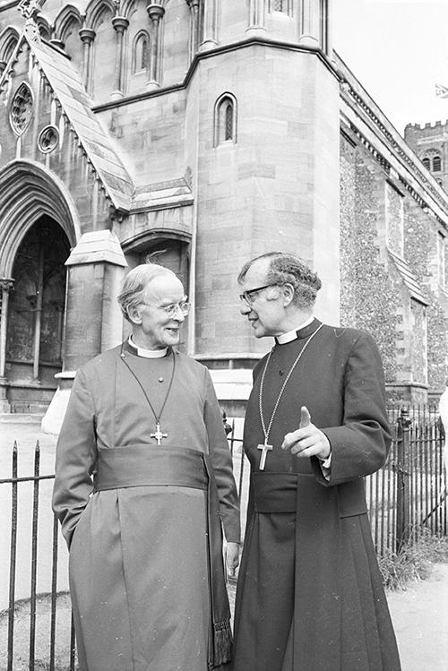 Robert Runcie (right), Bishop of St Albans (St Albans Museums)